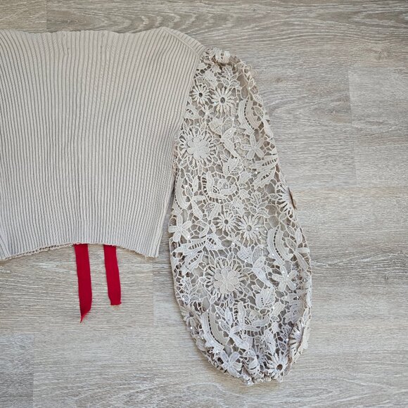 French Connection Upcycled by Armoire Sweater Rare MSRP $98 Unique & Vintage - Picture 10 of 13